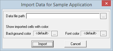 Compiled application import data file form