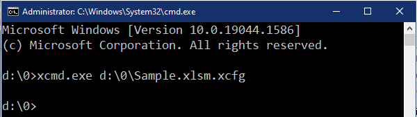 XCell Compiler command line compilation